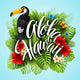 Aloha Hawaii Hand Lettering Wall Decal