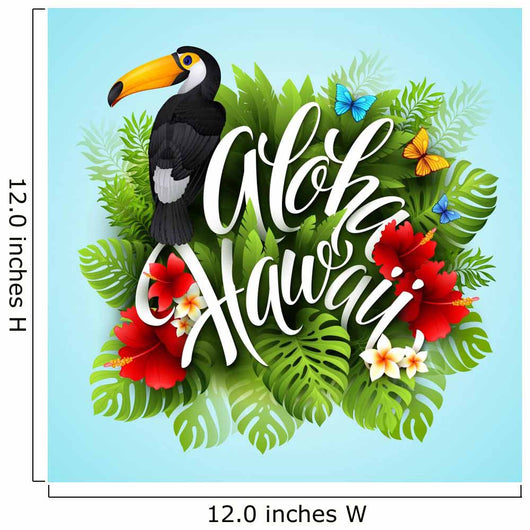 Aloha Hawaii Hand Lettering Wall Decal