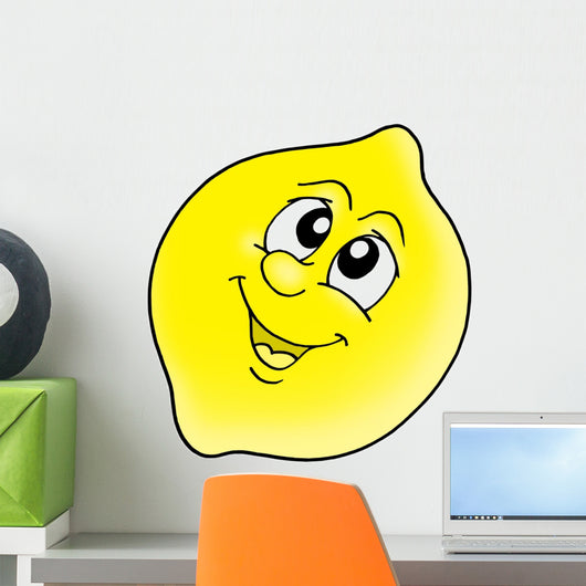 Smiling Lemon Wall Decal