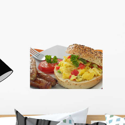 Breakfast Bagel Wall Decal