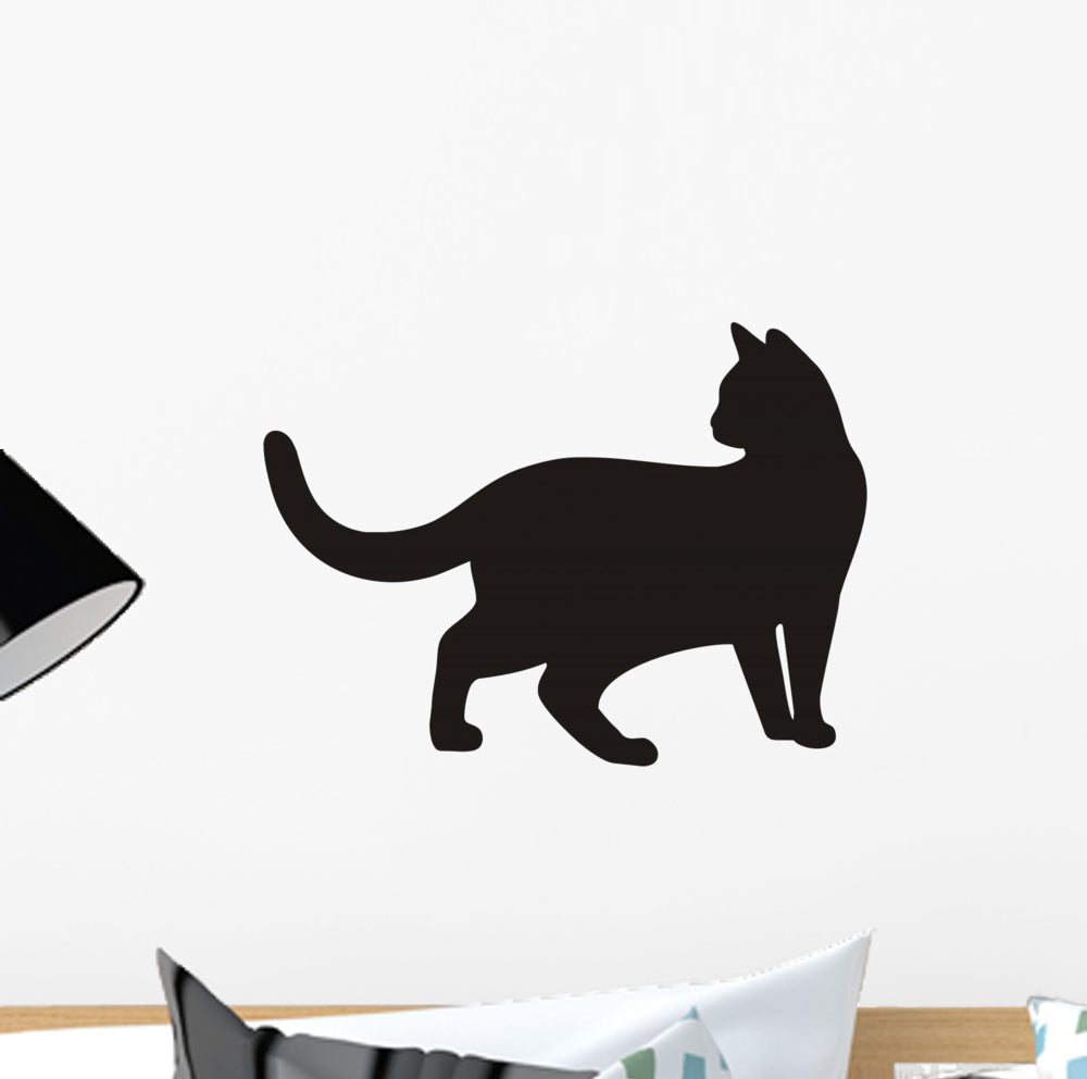 Black Cat Vector Icon Wall Decal -  – Wallmonkeys