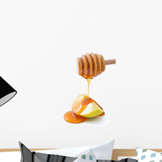 Dripping Honey and Apple Wall Decal