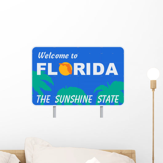 Welcome to Florida Sign Wall Decal