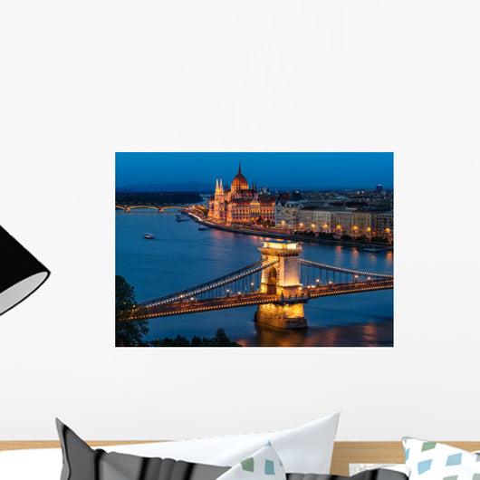 Budapest Chain Bridge and Wall Decal