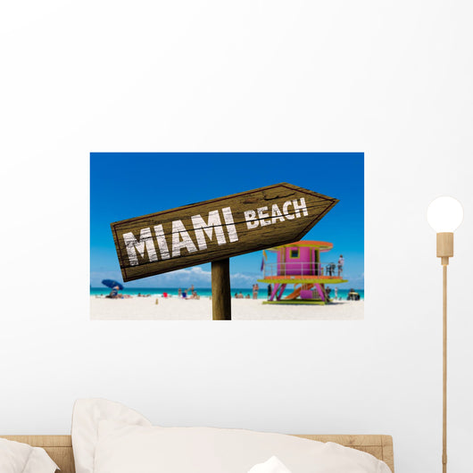 Miami Beach Sign Beach Wall Decal