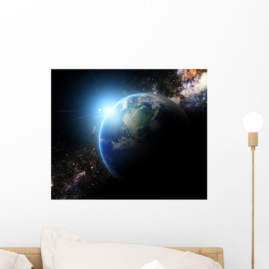 Earth and Galaxy Sunbeam Wall Decal