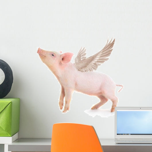 Flying Pig Wall Decal