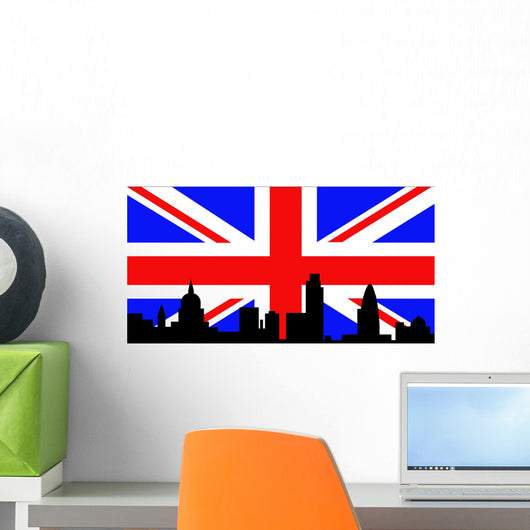 London Skyline and British Wall Decal