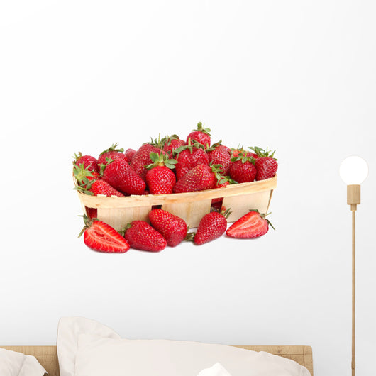 Strawberries Basket Wall Decal