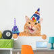 Birthday Cat Wall Decal