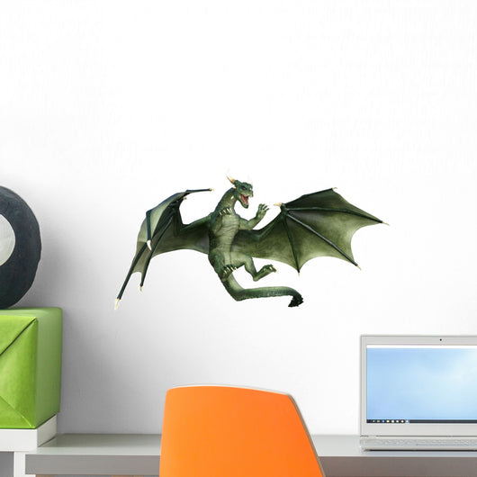 Western Green Dragon Wall Decal