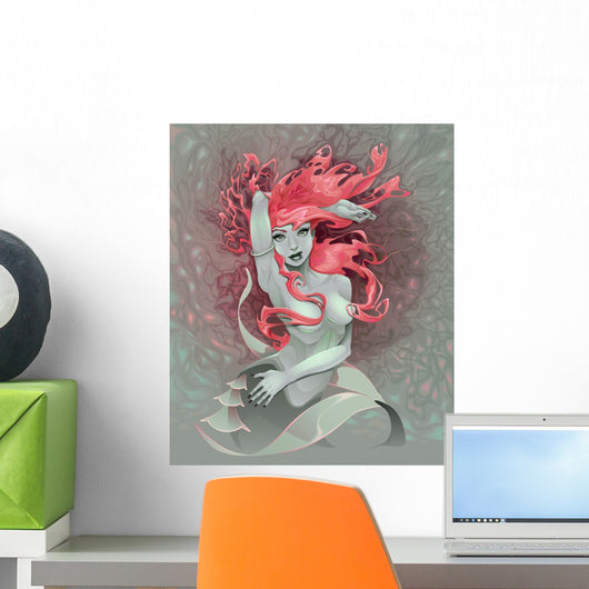 Portrait Mermaid Wall Decal