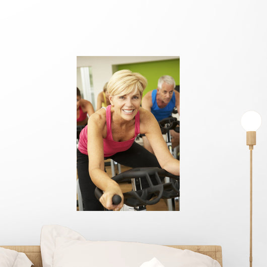 Woman Taking Part Spinning Wall Decal