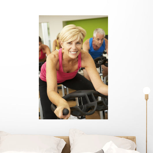 Woman Taking Part Spinning Wall Decal