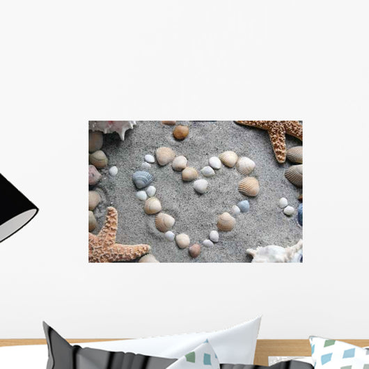 Heart Mussels Wall Decal