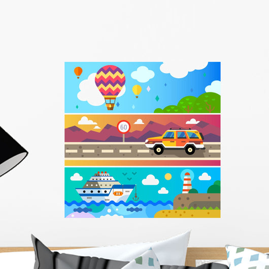 Travel Land Sea and Wall Decal