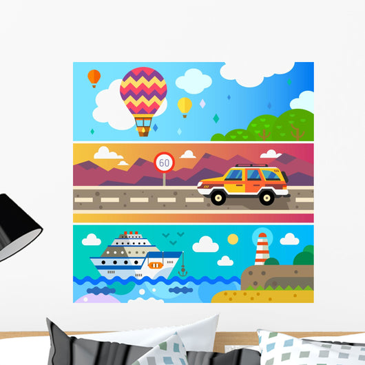 Travel Land Sea and Wall Decal