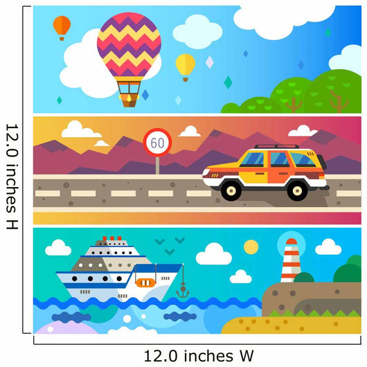 Travel Land Sea and Wall Decal