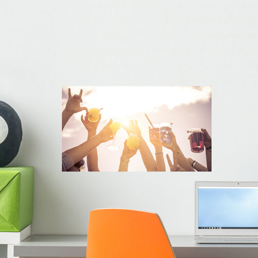 Hands up to Sky Wall Decal