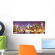 Manhattan Skyline Night Wall Decal