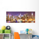 Manhattan Skyline Night Wall Decal