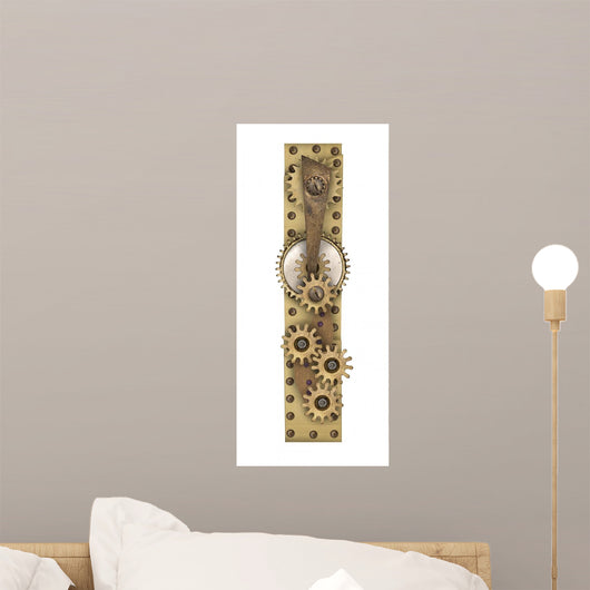 Steampunk Alphabet Letter I Wall Decal