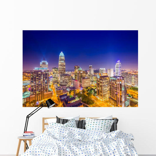 Charlotte Uptown Skyline Wall Decal