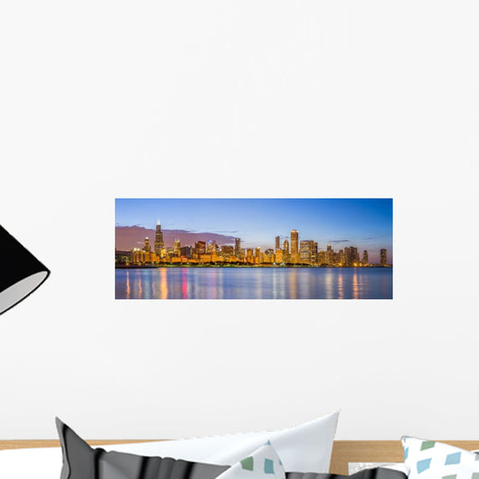 Chicago Downtown Skyline and Wall Decal
