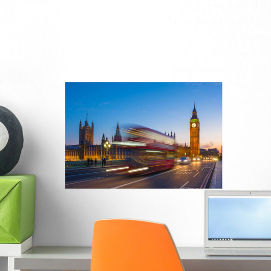 Iconic Double Decker Bus Wall Decal