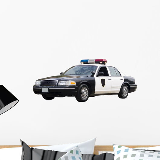 Police Car Wall Decal