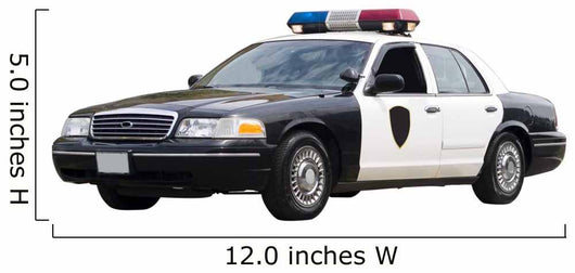 Police Car Wall Decal