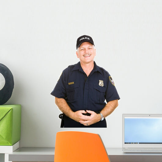 Police Officer Friendly Wall Decal