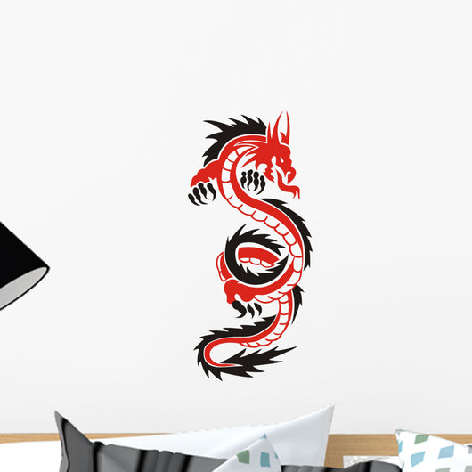 Red-black Dragon Wall Decal