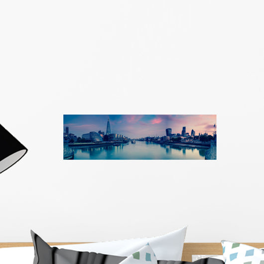 London and Thames Twilight Wall Decal