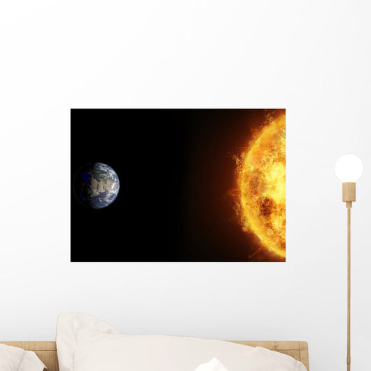 Earth and Sun Wall Decal