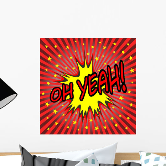 Oh Yeah Comic Speech Wall Decal