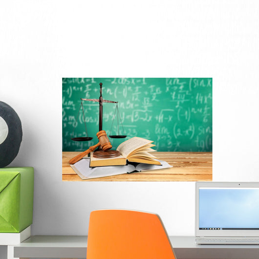 Law Justice Book Wall Decal
