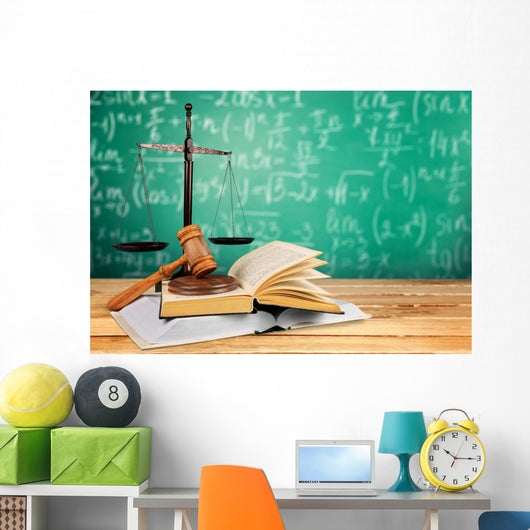 Law Justice Book Wall Decal