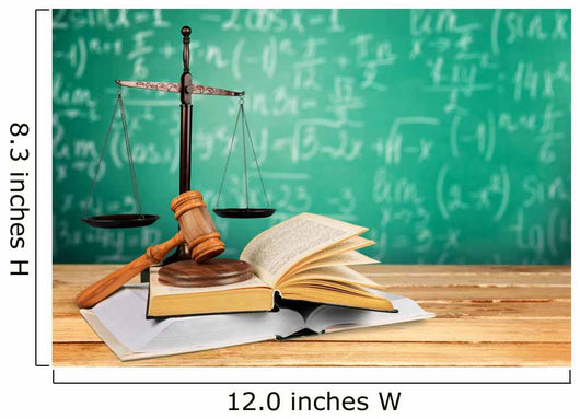 Law Justice Book Wall Decal