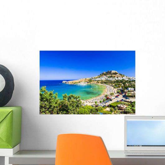 Lindos Beach Rhodes Wall Decal