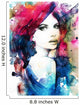 Woman Face Hand Painted Wall Decal