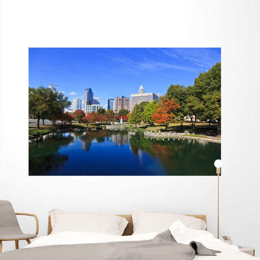 Charlotte Skyline from Marshall Wall Decal