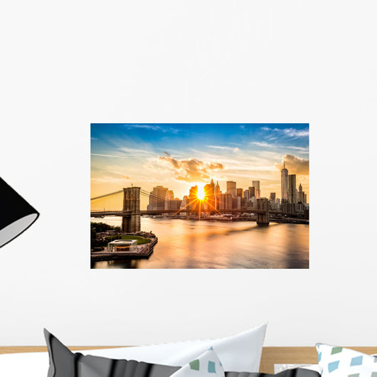Brooklyn Bridge and Lower Wall Decal