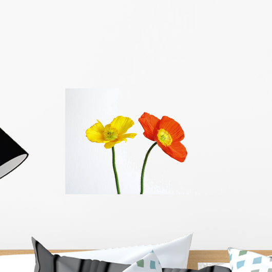 Yellow and Orange Poppy Wall Decal
