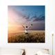 Man Holding up Bible Wall Decal