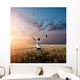 Man Holding up Bible Wall Decal
