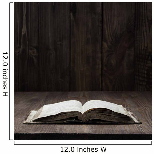 Image of an old  Holy Bible on wooden background on a wooden background in a dark space Wall Mural