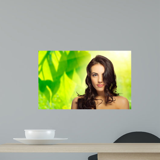 Healthy Girl Floral Wall Decal