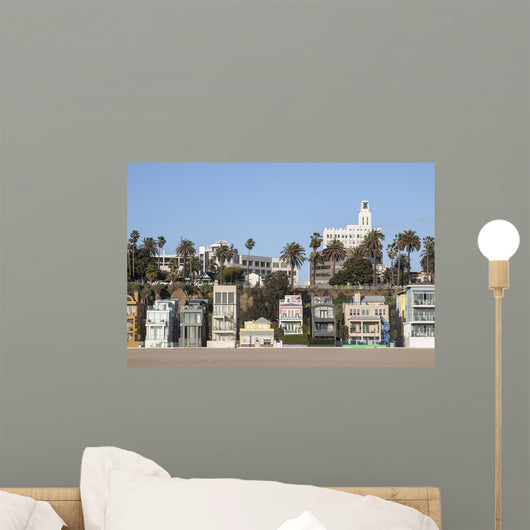 Eclectic California Beach Homes Wall Decal