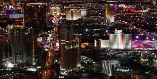Las Vegas Night Panorama Wall Decal